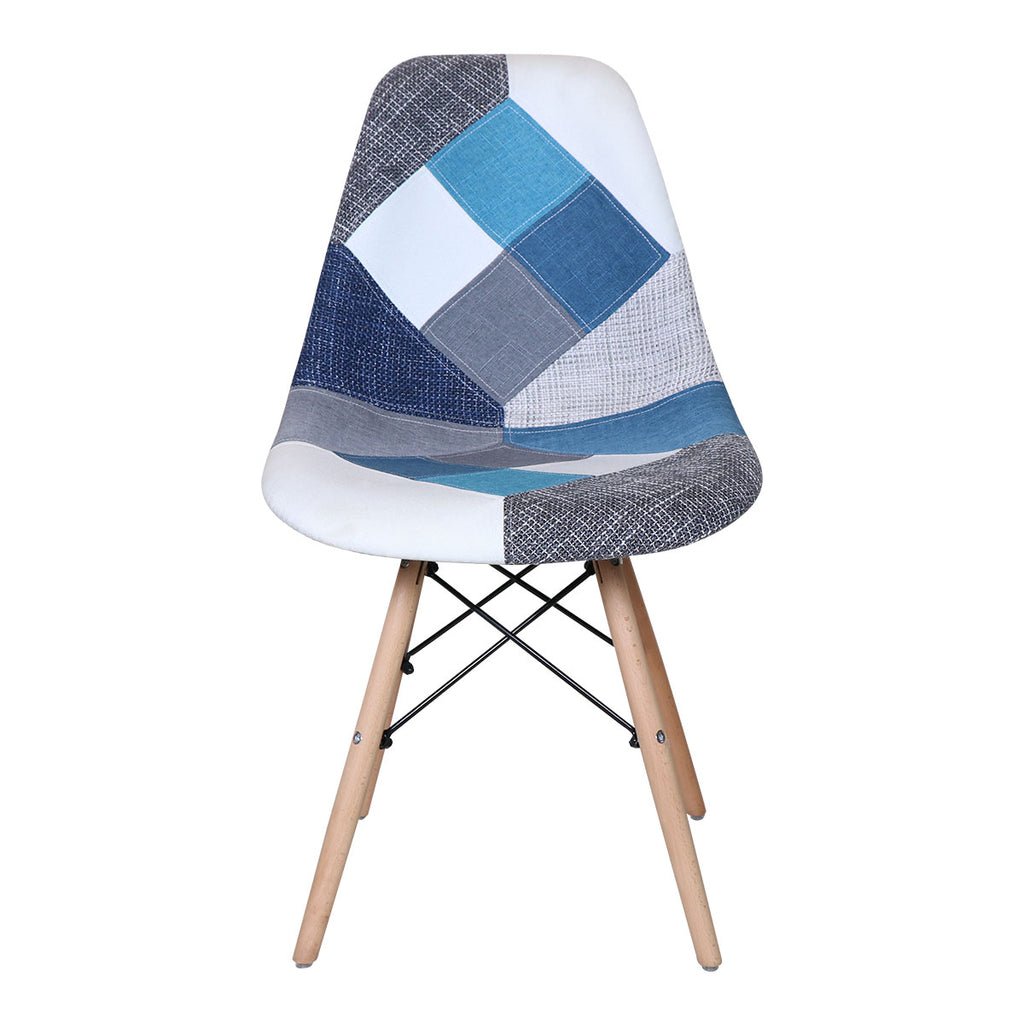 Chaise PATCHWORK BLEU